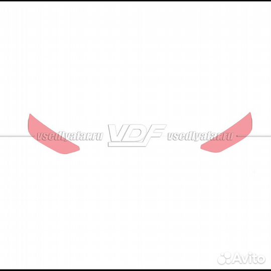 Плёнка для оклейки фар на автомобиле audi Q5 (FL 2