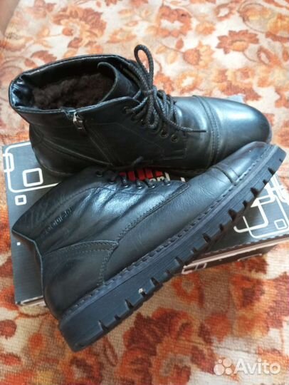 Мужские кожаные ботинки