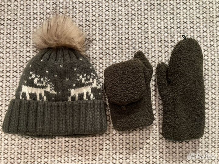 Шапка Glenfield и варежки