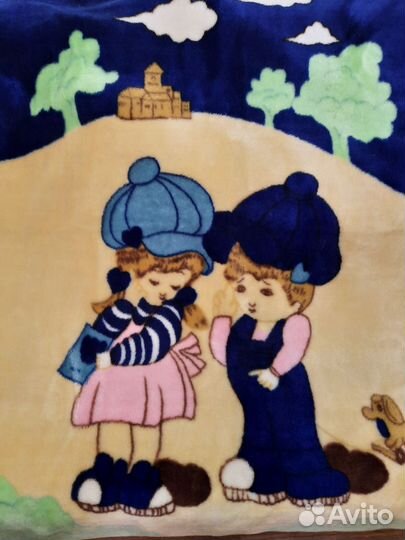 Плед на детскую кроватку или диванчик 110х140 см