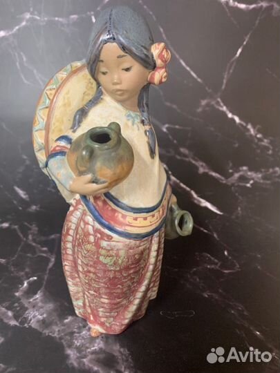 Статуэтка Lladro Девушка с сомбреро 1984 Испания