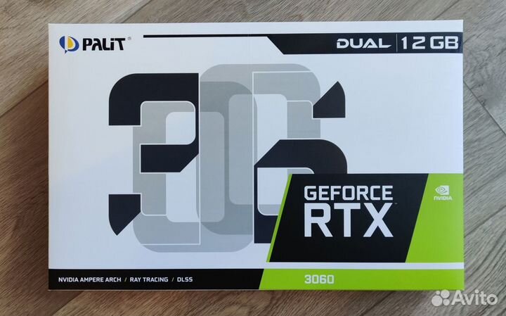 Видеокарта Palit GeForce RTX 3060 dual 12GB Новая