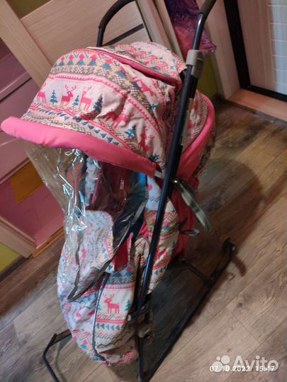 Детские санки коляска