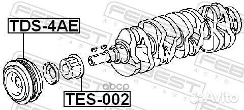 Шестерня коленвала TES002 Febest