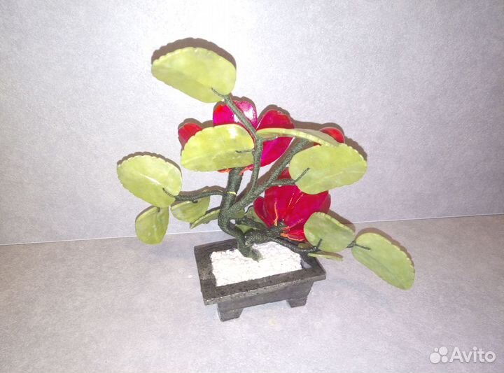 Цветы пионы натуральный камень