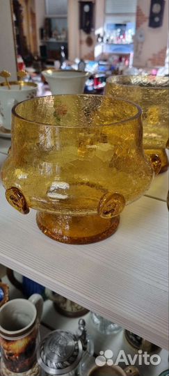 Вазы стекло цветное Чехия/ссср