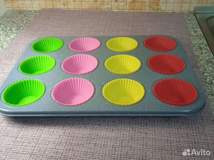Форма для выпечки кексов, капкейков, маффинов