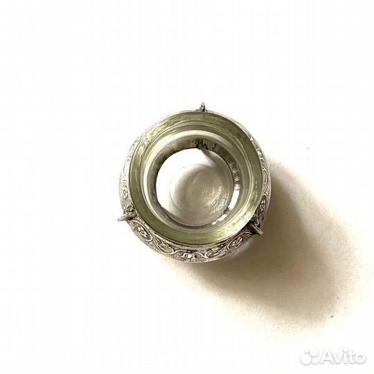 Солонка времён СССР. Мельхиор