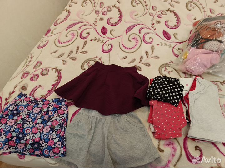 Вещи пакетом для девочки 110-128