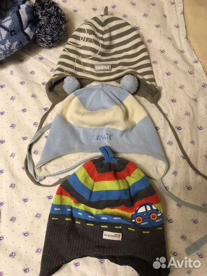 Шапки для мальчика 1-5 лет