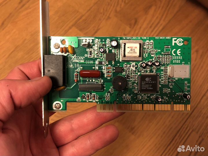 Внутренний аналоговый pсi-модем 56k Асоrр М56IRW