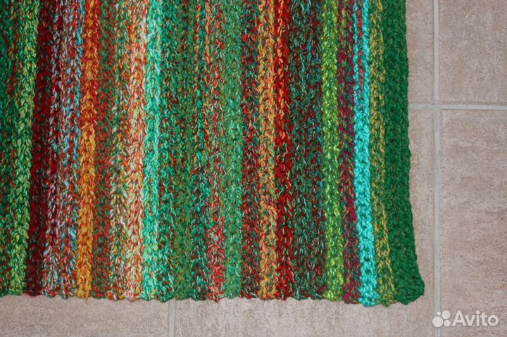 Вязаный коврик дорожка 