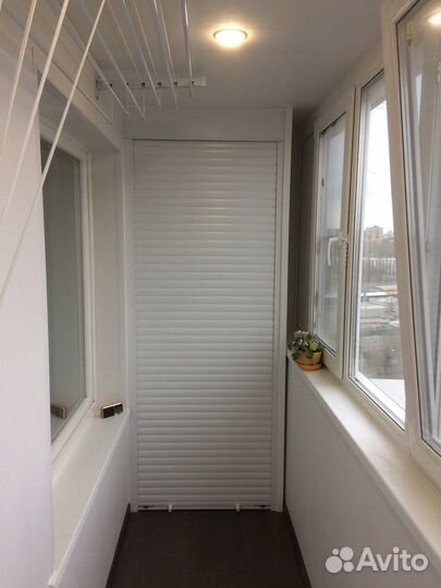 Шкаф с рольставнями на балкон на заказ с гарантией