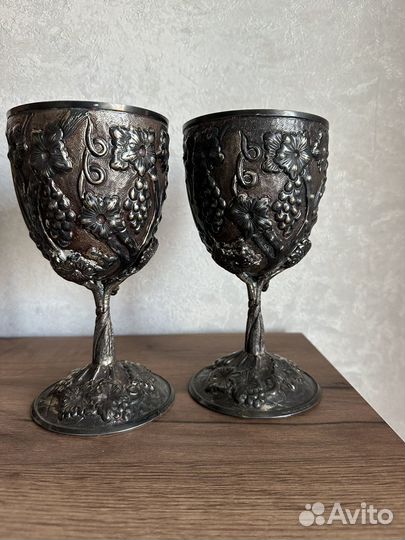Фужеры Бокалы серебро 925 проба