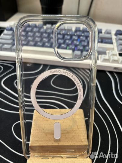 Прозрачный чехол с magsafe на iPhone 15 