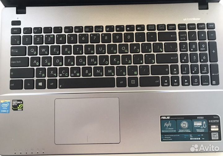 Ноутбук Asus X550J