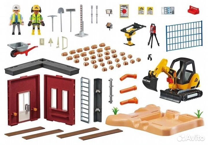 Playmobil City Action 70443 Мини-экскаватор, 117 дет