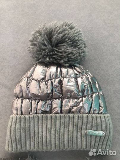 Шапка женская+варежки