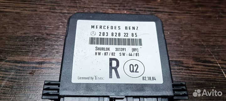 Задний правый блок двери Mercedes W203