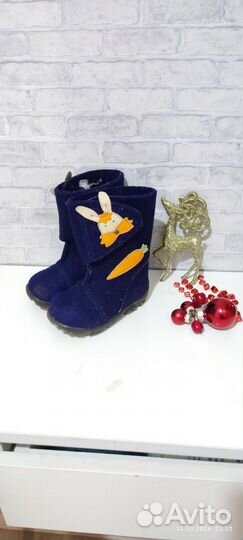 Валенки ботинки детские на липучке шаговита