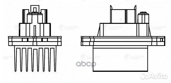 Резистор land rover discovery III 04- вентилято