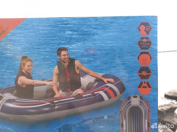 Надувная лодка до 225 кг. Новые