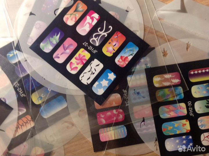 Трафареты для дизайна ногтей