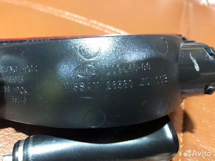 Задний противотуманный фонарь Nissan Qashqai