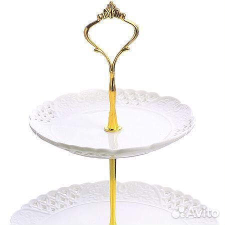 60025 Конфетница 3ярус 15-20-25см фарфор LR (х8)