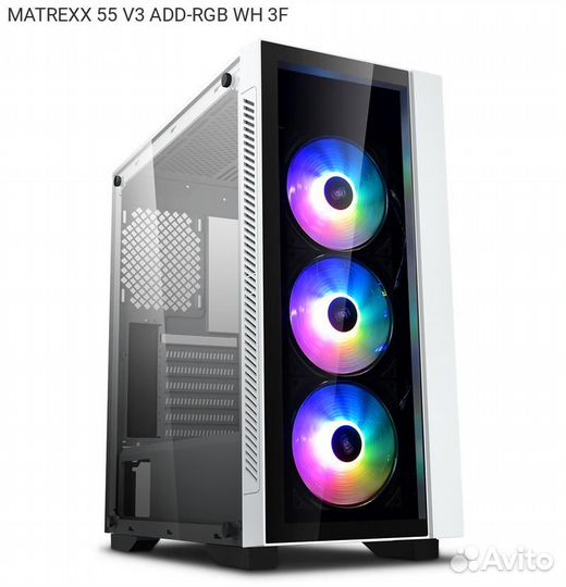 Корпус DeepCool matrexx 55 V3 ADD-RGB WH 3F Midito