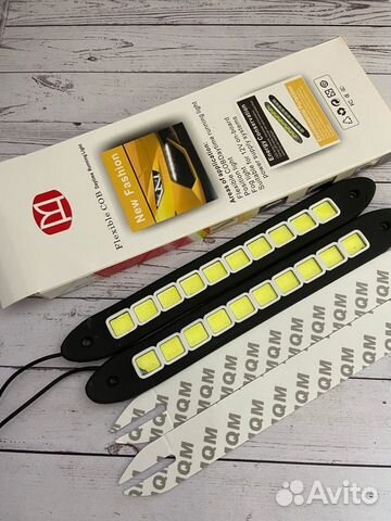 Дневные ходовые огни полоска квадратные диоды