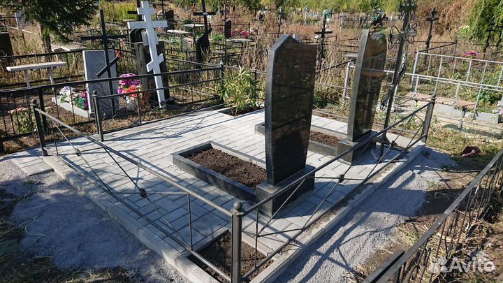 Благоустройство захоронения реставрация портрета