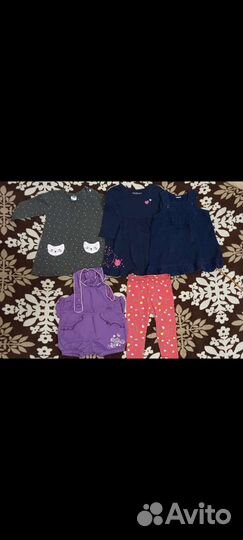Вещи пакетом на девочку 74 80