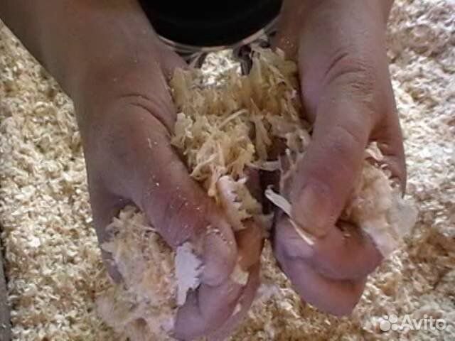 Сухая сосновая стружка, опилки для животных и птиц