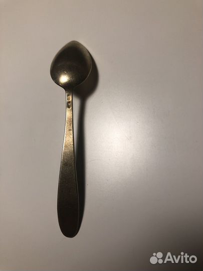 Ложка чайная малая с эмалями, серебро 875, СССР