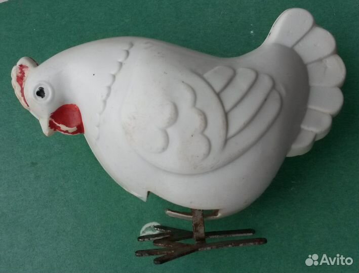 Курочка механическая заводная СССР без ключа