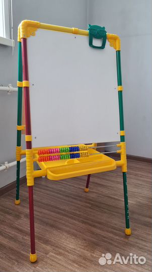 Мольберт двухсторонний + цифры, буквы, мозаика