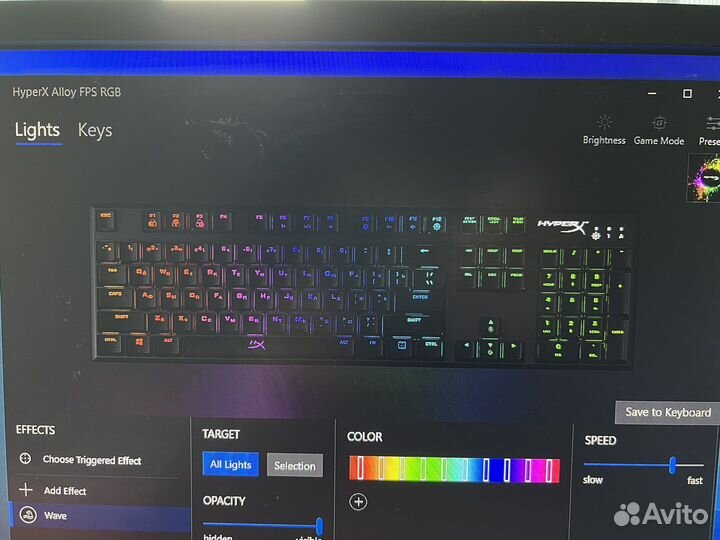 Hyperx alloy fps rgb игровая клавиатура
