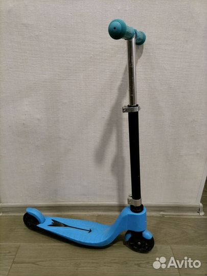 Самокат детский синий для мальчиков