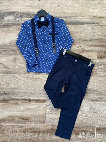 Нарядный комплект брюки и рубашка 110 116 размер