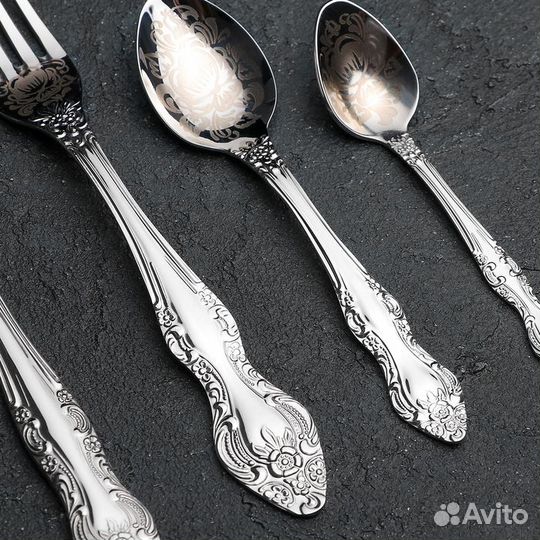 Набор столовых приборов 'Тройка', 30 предметов, ху