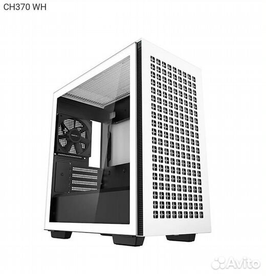 Корпус DeepCool CH370 Minitower Без бп белый, CH37