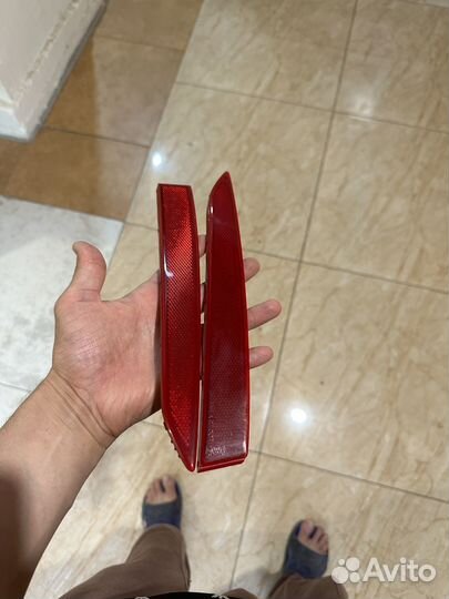 Задние ттражатели солярис 2