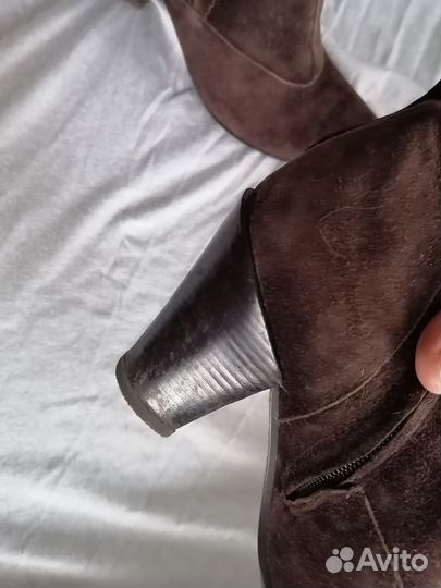 Сапожки замшевые женские