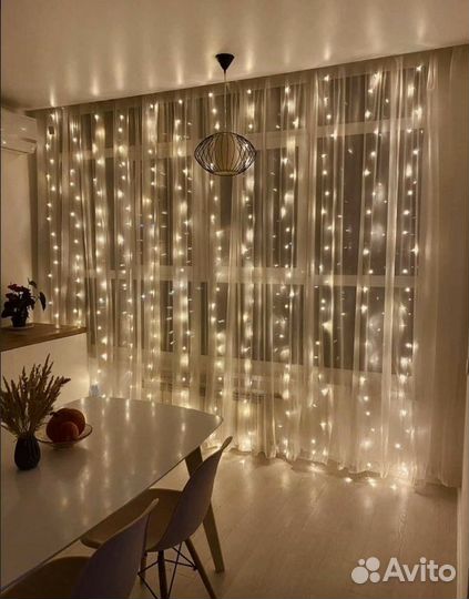 Гирлянда штора