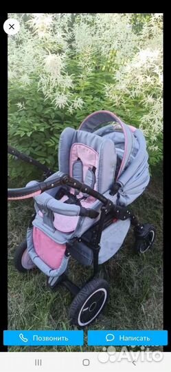 Коляска для девочки Адамекс Эндуро 2 в 1в хорошем