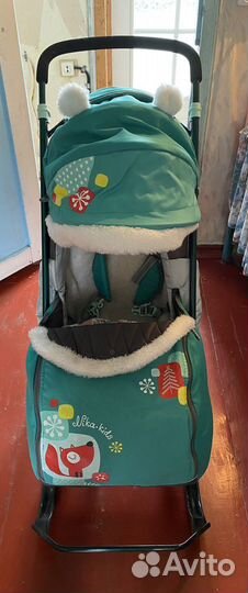 Санки коляска nika