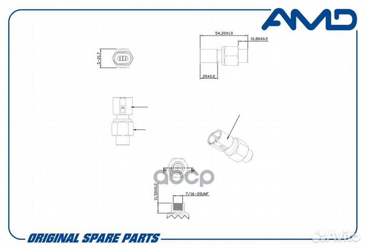 Датчик давл. жидкости гура Renault Logan Sandero