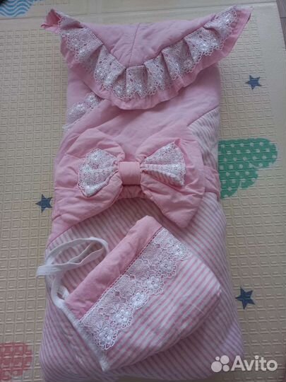 Конверт на выписку для девочки осень