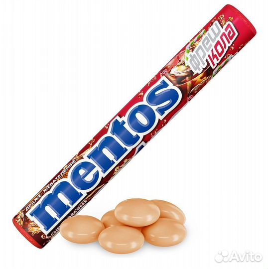 Жевательные драже Ментос Фреш Кола 37г